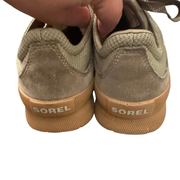 Women’s Sorel Out N About Plus Low Rise Sneaker Olive Green Size 7.5 - Picture 4 of 7